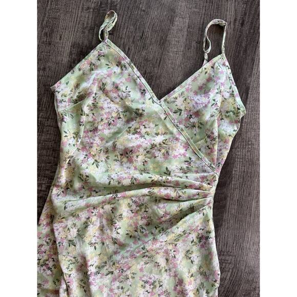 BCBGeneration Women's Strappy Y2K Midi Wrap Dress Whimsical Fairy Feminine Small - Picture 9 of 13